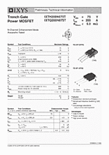 DataSheet IXTQ200N075T pdf